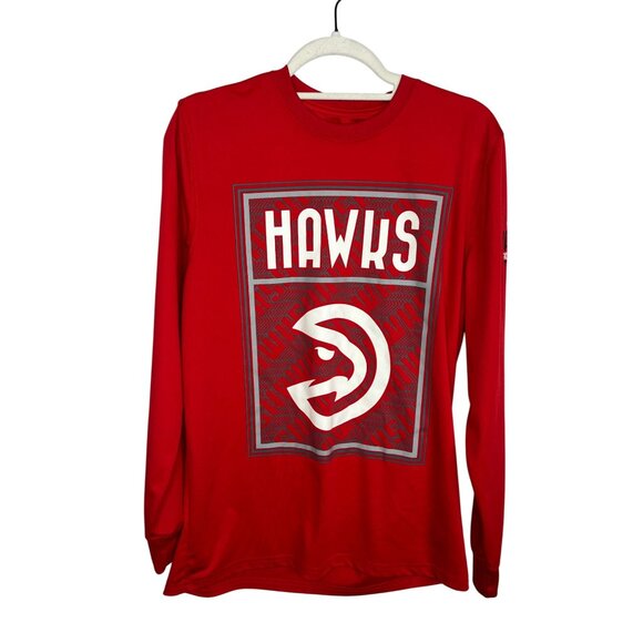 Atlanta Hawks T Shirt Mens Medium Top Basketball Tee NBA Graphic Activewear Gym - Picture 1 of 13